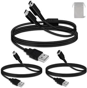 3DS Charger Cable for Nintendo 3DS(XL/LL) 2DS(XL/LL) DSi DS Lite DS GBA SP Wii U Gamepad Nintendo DS USB & Power Cable Sets 4FT 3DS Charger Cable for Nintendo 3DS(XL/LL) 2DS(XL/LL) DSi DS Lite DS GBA SP Wii U Gamepad Nintendo DS USB & Power Cable Sets 4FT