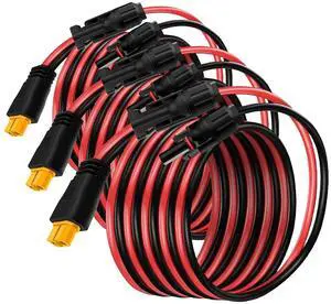 Solar Panel Cable for Ecoflow Anker SOLIX 12AWG, 10FT/3M Compatible with MC-4 to XT60 Plug Solar Panel Connector Adapter Extension for Portable Power Station Solar Generator RV (Pack of 3) Solar Panel Cable for Ecoflow Anker SOLIX 12AWG, 10FT/3M Compatible with MC-4 to XT60 Plug Solar Panel Connector Adapter Extension for Portable Power Station Solar Generator RV (Pack of 3)