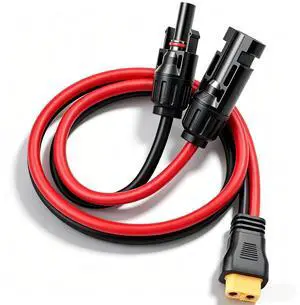 2FT Solar Panel Cable for Ecoflow 10AWG, Compatible with MC-4 to XT60 Plug Solar Panel Connector Adapter Extension for Portable Power Station Solar Generator RV 60cm 2FT Solar Panel Cable for Ecoflow 10AWG, Compatible with MC-4 to XT60 Plug Solar Panel Connector Adapter Extension for Portable Power Station Solar Generator RV 60cm
