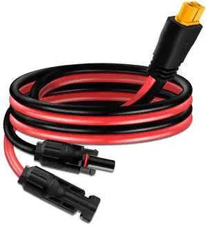 Solar Panel Cable for Ecoflow Anker SOLIX 10AWG, Compatible with MC-4 to XT60 Plug Solar Panel Connector Adapter Extension for Portable Power Station Solar Generator RV 3.4ft(1.04m) Solar Panel Cable for Ecoflow Anker SOLIX 10AWG, Compatible with MC-4 to XT60 Plug Solar Panel Connector Adapter Extension for Portable Power Station Solar Generator RV 3.4ft(1.04m)