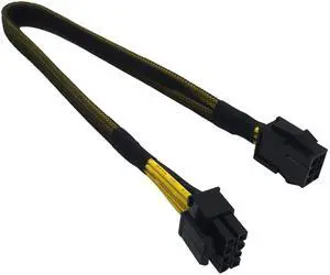 6 Pin to 8 Pin CPU Power Adapter, 6 Pin Female to CPU 8 pin (4+4 Detachable) Male EPS-12V Converter Sleeved Cable 13-inch(33cm) 6 Pin to 8 Pin CPU Power Adapter, 6 Pin Female to CPU 8 pin (4+4 Detachable) Male EPS-12V Converter Sleeved Cable 13-inch(33cm)