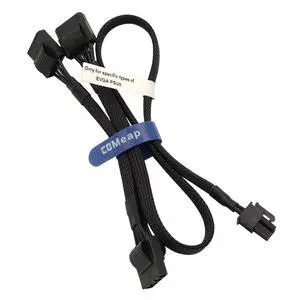 Molex Power Cable for EVGA PSUs, 6 Pin to 3X 4 Pin Molex Hard Drive Adapter Sleeved Splitter for Some Specific Types of EVGA Power Supply 20-in(50cm) Molex Power Cable for EVGA PSUs, 6 Pin to 3X 4 Pin Molex Hard Drive Adapter Sleeved Splitter for Some Specific Types of EVGA Power Supply 20-in(50cm)
