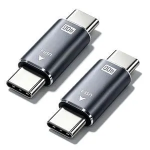40Gbps 8K USB-C Male to Male Extension Coupler 2 Pack 40Gbps 8K USB-C Male to Male Extension Coupler 2 Pack