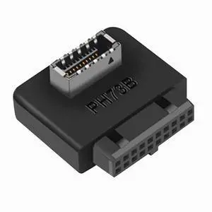 USB 3.2 Gen 1 to USB 3.2 Gen 2 Header Adapter, USB 3.1 Type-E Key-A to USB 3.0 20 Pin Header Converter for Type C Motherboard (Reverse Type) USB 3.2 Gen 1 to USB 3.2 Gen 2 Header Adapter, USB 3.1 Type-E Key-A to USB 3.0 20 Pin Header Converter for Type C Motherboard (Reverse Type)