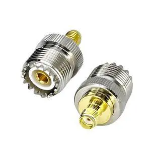 2PCS SMA Female to UHF SO239 Female Coax Connector 2PCS SMA Female to UHF SO239 Female Coax Connector