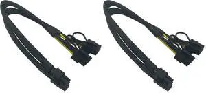 GPU Power Cable for Dell T3600 T3610 T5600 T5610 T5610 T7600 T7610 5810 T5810 T7810, 8 Pin PCIe to Dual 8 Pin(6+2) Male PCIe Power Adapter 13-inch(34cm) (Pack of 2) GPU Power Cable for Dell T3600 T3610 T5600 T5610 T5610 T7600 T7610 5810 T5810 T7810, 8 Pin PCIe to Dual 8 Pin(6+2) Male PCIe Power Adapter 13-inch(34cm) (Pack of 2)