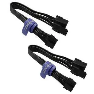 (2-Pack) 12 Pin GPU Cable, Dual PCIe 8 Pin Female to Mini 12 Pin Male GPU Power Adapter Extension for NVIDIA GeForce RTX 30 Series 9.5-inch (24cm) (2-Pack) 12 Pin GPU Cable, Dual PCIe 8 Pin Female to Mini 12 Pin Male GPU Power Adapter Extension for NVIDIA GeForce RTX 30 Series 9.5-inch (24cm)