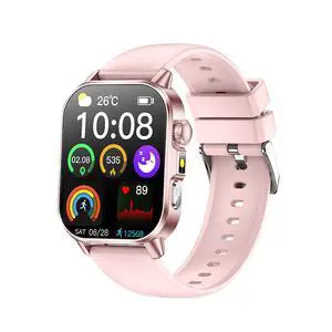 The new cross-border ET571 smartwatch features ECG, Bluetooth calling, water resistance, and heart rate, blood pressure, and blood oxygen monitoring pink The new cross-border ET571 smartwatch features ECG, Bluetooth calling, water resistance, and heart rate, blood pressure, and blood oxygen monitoring pink