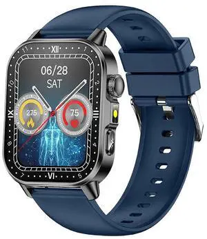 The new cross-border ET571 smartwatch features ECG, Bluetooth calling, water resistance, and heart rate, blood pressure, and blood oxygen monitoring blue The new cross-border ET571 smartwatch features ECG, Bluetooth calling, water resistance, and heart rate, blood pressure, and blood oxygen monitoring blue