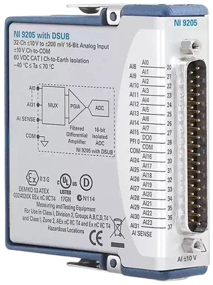 NI 9205 779519-01 785184-01 Voltage Input Module NI 9205 779519-01 785184-01 Voltage Input Module