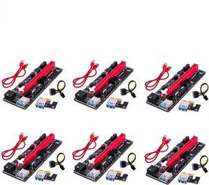 6x Units Ethereum PCI-E PCIe 1x to 16x Powered USB3.0 GPU Riser Extender Adapter 6x Units Ethereum PCI-E PCIe 1x to 16x Powered USB3.0 GPU Riser Extender Adapter