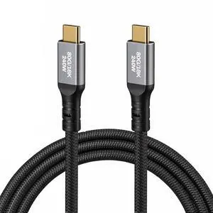 SZRMCC USB 5 USB C Cable 80Gbps Data Transfer,240W PD Fast Charging,120Gbps Bandwidth for 16K Video Display,Compatible with iPhone 16, MacBook, Studio Display. (2m) SZRMCC USB 5 USB C Cable 80Gbps Data Transfer,240W PD Fast Charging,120Gbps Bandwidth for 16K Video Display,Compatible with iPhone 16, MacBook, Studio Display. (2m)