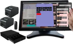 21" Touch Screen Computer Point of Sale POS System for Restaurant or Bar Full Package inc Kitchen Order Printer and Ordering Tablet(s) 21" Touch Screen Computer Point of Sale POS System for Restaurant or Bar Full Package inc Kitchen Order Printer and Ordering Tablet(s)