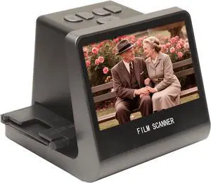 Film and Slide Scanner, Converts 135 Film 126KPK 110 Super8 Monochrome Slides to Digital JPEG Photos, Built in 16GB Memory 5 Inch LCD Screen, for PC TV Vista 7 8 10 M Film and Slide Scanner, Converts 135 Film 126KPK 110 Super8 Monochrome Slides to Digital JPEG Photos, Built in 16GB Memory 5 Inch LCD Screen, for PC TV Vista 7 8 10 M
