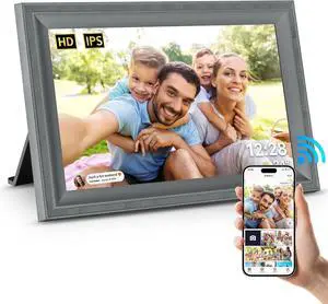 Digital Picture Frame WiFi Grey Send Photos from Phone16GB Storage Smooth System 10.1inch 1280x800 IPS Touch Screen Digital Photo Frame Auto-Rotate Wall Mountable Digital Picture Frame WiFi Grey Send Photos from Phone16GB Storage Smooth System 10.1inch 1280x800 IPS Touch Screen Digital Photo Frame Auto-Rotate Wall Mountable
