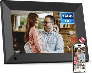 8" Digital Picture Frame, 16GB, Touchscreen, WiFi Wall-Mount Frame for Home/Business, 1200x800 HD, Share via App, Email, USB & Micro SD, Black 8" Digital Picture Frame, 16GB, Touchscreen, WiFi Wall-Mount Frame for Home/Business, 1200x800 HD, Share via App, Email, USB & Micro SD, Black