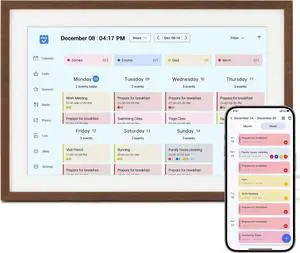 10.1 Inch Digital Calendar, Smart Electronic Calendar with HD Touch Screen - Digital Family Planner with Chore Chart, Meal Planner & Photo Frame, Multi-Calendar Sync 10.1 Inch Digital Calendar, Smart Electronic Calendar with HD Touch Screen - Digital Family Planner with Chore Chart, Meal Planner & Photo Frame, Multi-Calendar Sync