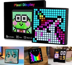 Digital Picture Frame Pixel, App control Pixel Frame with LED Lights, Customizable Styles and Animations Pixel Display Screen for Room Decoration,Gaming(16X16) Digital Picture Frame Pixel, App control Pixel Frame with LED Lights, Customizable Styles and Animations Pixel Display Screen for Room Decoration,Gaming(16X16)