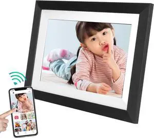 10.1 Inch Digital Picture Frame, 1280 x 800 IPS HD Touch Screen Smart Cloud Digital Photo Frame with 12GB Memory, Auto Rotating, Share Moments via Frameo APP(Black Wood) 10.1 Inch Digital Picture Frame, 1280 x 800 IPS HD Touch Screen Smart Cloud Digital Photo Frame with 12GB Memory, Auto Rotating, Share Moments via Frameo APP(Black Wood)