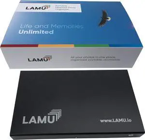 LAMU Photo Organizer 500GB - Digital Picture Manager for Windows - Software Included to Easily Organize Your Photos and Videos - Digital Photo Storage - (Charcoal Black) LAMU Photo Organizer 500GB - Digital Picture Manager for Windows - Software Included to Easily Organize Your Photos and Videos - Digital Photo Storage - (Charcoal Black)