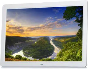 15 Inch Multi-Function Electronic Photo Frame, Wall-Mounted Hd Advertising Player, 1280 × 800 High Resolution Digital Picture Frame, White Color 15 Inch Multi-Function Electronic Photo Frame, Wall-Mounted Hd Advertising Player, 1280 × 800 High Resolution Digital Picture Frame, White Color