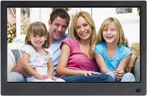 10-Inch Full-View Digital Photo Frame, Remote-Controlled IPS Screen, with Calendar, Video and Music Playback Functions - Available in Black and White. (Black-10 Inches) 10-Inch Full-View Digital Photo Frame, Remote-Controlled IPS Screen, with Calendar, Video and Music Playback Functions - Available in Black and White. (Black-10 Inches)