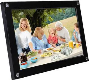 Luqeeg 10.1 Inch Smart WiFi Digital Photo Frame 1280x800 Auto Rotate Portrait and Landscape Built in 32GB Memory for VPHOTO App Acrylic Photo Gifts for Parents (Black) Luqeeg 10.1 Inch Smart WiFi Digital Photo Frame 1280x800 Auto Rotate Portrait and Landscape Built in 32GB Memory for VPHOTO App Acrylic Photo Gifts for Parents (Black)