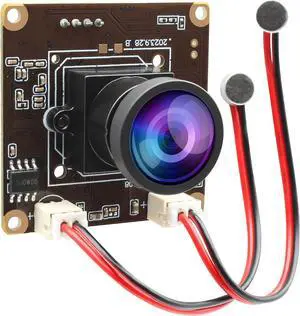 ELP 5MP USB Camera Module with Dual Microphone for Computer & Laser Engraver - 1944P USB Security Camera for Raspberry Pi (120 Low Distortion Lens) ELP 5MP USB Camera Module with Dual Microphone for Computer & Laser Engraver - 1944P USB Security Camera for Raspberry Pi (120 Low Distortion Lens)