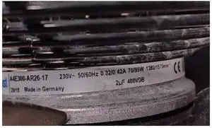 230V 0.32/0.42A 70/95W 1380/1570RPM Cooling FA 230V 0.32/0.42A 70/95W 1380/1570RPM Cooling FA