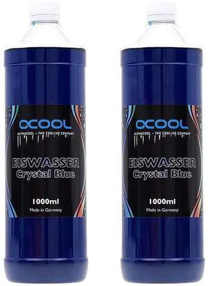 Alphacool Eiswasser Crystal Premixed PC Coolant, 1000ml, Blue, 2-Pack Alphacool Eiswasser Crystal Premixed PC Coolant, 1000ml, Blue, 2-Pack