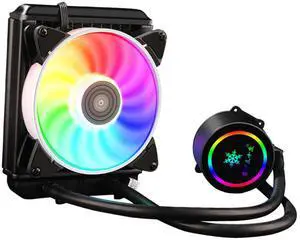 CPU Radiator Liquid Cooler Argb Pump, Silent Water-Cooled Heat Sink for Gaming Desktop Pcs, Integrated 120mm Cooling Fan Compatible High-Performance Processors CPU Radiator Liquid Cooler Argb Pump, Silent Water-Cooled Heat Sink for Gaming Desktop Pcs, Integrated 120mm Cooling Fan Compatible High-Performance Processors
