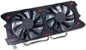 Compatible for AMD Radeon RX 590 580 Graphics Card GPU Fan Heatsink 53x53mm 2 Copper Tubes Compatible for AMD Radeon RX 590 580 Graphics Card GPU Fan Heatsink 53x53mm 2 Copper Tubes