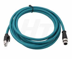 HangTon M12 4 Pin D-Code RJ45 Ethernet Cable for Datalogic 300N Keyence SR-2000 Barcode Scanner Reader Omron Machine Vision, Shielded Flex Waterproof Power Network Cat5e 3m HangTon M12 4 Pin D-Code RJ45 Ethernet Cable for Datalogic 300N Keyence SR-2000 Barcode Scanner Reader Omron Machine Vision, Shielded Flex Waterproof Power Network Cat5e 3m