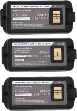 (3PCS) Youejoeq Intermec CK3 Battery Replacement for Intermec CK3 CK3X CK3A CK3C CK3C1 CK3N CK3N1 CK3R EDA60K/EDA61K 318-034-001 AB17 AB18 Battery Barcode Scanner (3PCS) Youejoeq Intermec CK3 Battery Replacement for Intermec CK3 CK3X CK3A CK3C CK3C1 CK3N CK3N1 CK3R EDA60K/EDA61K 318-034-001 AB17 AB18 Battery Barcode Scanner