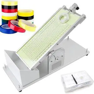 Adhesive Tape Initial tack Tester, Manual Tester with 32 Steel Balls, Adjustable Angle 0-60° for Adhesive Tapes, Stickers, Labels, Foam, and adhesives Adhesive Tape Initial tack Tester, Manual Tester with 32 Steel Balls, Adjustable Angle 0-60° for Adhesive Tapes, Stickers, Labels, Foam, and adhesives