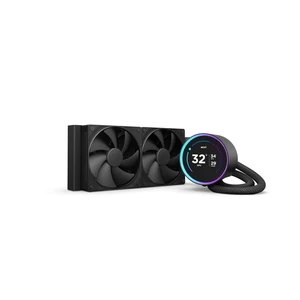 NZXT Kraken Elite 240 2024 - AIO CPU Liquid Cooler - 240mm Radiator - 2 x F120P Fans - Customizable 2.72" IPS LCD - NZXT Turbine Pump - AMD® AM5, AM4 - Intel® LGA 1851/1700, 1200/115X - Black NZXT Kraken Elite 240 2024 - AIO CPU Liquid Cooler - 240mm Radiator - 2 x F120P Fans - Customizable 2.72" IPS LCD - NZXT Turbine Pump - AMD® AM5, AM4 - Intel® LGA 1851/1700, 1200/115X - Black