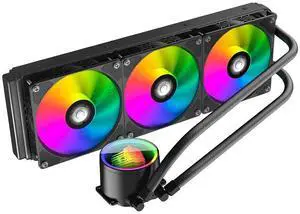 Jungle Leopard TK1 360mm ARGB Black AIO CPU Cooler-Water Liquid Cooling System,Infinite Mirror,PWM 2000RPM Cooler Fans for AMD FM2/FM2+/AM3+/AM4/AM5,Intel LGA115X/1200/1700/1366/2011/2066 (Black) Jungle Leopard TK1 360mm ARGB Black AIO CPU Cooler-Water Liquid Cooling System,Infinite Mirror,PWM 2000RPM Cooler Fans for AMD FM2/FM2+/AM3+/AM4/AM5,Intel LGA115X/1200/1700/1366/2011/2066 (Black)