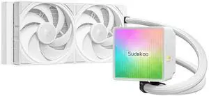 Sudokoo NEXAURA 240 White Liquid CPU Cooler: 240mm AIO CPU Cooler with PWM Pump & ARGB Pump Head - Water Cooling with FDB Fans for Intel LGA 1851/1700/1200/115X AMD AM5/AM4 Sudokoo NEXAURA 240 White Liquid CPU Cooler: 240mm AIO CPU Cooler with PWM Pump & ARGB Pump Head - Water Cooling with FDB Fans for Intel LGA 1851/1700/1200/115X AMD AM5/AM4