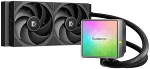 Sudokoo NEXAURA 240 Liquid CPU Cooler: 240mm AIO CPU Cooler with PWM Pump & ARGB Pump Head - Water Cooling with FDB Fans for Intel LGA 1851/1700/1200/115X AMD AM5/AM4 - Black Sudokoo NEXAURA 240 Liquid CPU Cooler: 240mm AIO CPU Cooler with PWM Pump & ARGB Pump Head - Water Cooling with FDB Fans for Intel LGA 1851/1700/1200/115X AMD AM5/AM4 - Black