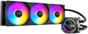 Antec Skeleton 360 ARGB Liquid CPU Cooler, 360mm Radiator, 3 x 120mm PWM ARGB Fans, Hydraulic Bearing, Copper Base, Intel LGA 115X/1200/1700/20XX, AMD AM4/AM5, Black Antec Skeleton 360 ARGB Liquid CPU Cooler, 360mm Radiator, 3 x 120mm PWM ARGB Fans, Hydraulic Bearing, Copper Base, Intel LGA 115X/1200/1700/20XX, AMD AM4/AM5, Black