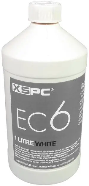 XSPC EC6 High Performance Premix PC Coolant, Opaque, 1000 mL, White XSPC EC6 High Performance Premix PC Coolant, Opaque, 1000 mL, White