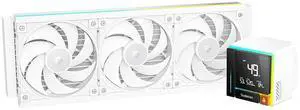Sudokoo ENERGLO 360 White Liquid Cooler: 360mm AIO CPU Cooler with Data Display & PWM Pump - 3 x 120mm Water Cooling for Intel LGA 1851/1700/1200/115X & AMD AM5/AM4 Sudokoo ENERGLO 360 White Liquid Cooler: 360mm AIO CPU Cooler with Data Display & PWM Pump - 3 x 120mm Water Cooling for Intel LGA 1851/1700/1200/115X & AMD AM5/AM4