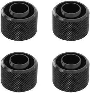 Barrow 4-Pack G1/4" Thread Compression Fittings for 1/2" ID, 3/4" OD Soft Tubing Use for 13/19mm (ID/OD) Soft Tube, Soft Pipe Connector with Sealed O-Ring for PC Water Cooling Systems, Black Barrow 4-Pack G1/4" Thread Compression Fittings for 1/2" ID, 3/4" OD Soft Tubing Use for 13/19mm (ID/OD) Soft Tube, Soft Pipe Connector with Sealed O-Ring for PC Water Cooling Systems, Black
