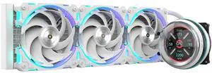 ALSEYE W360 L CPU Liquid Cooler, AIO CPU Cooling, LCD Display, 360mm Radiator Animated Temperature & Image Screen, ARGB, PWM Pump 320W TDP for Intel LGA 1700/1200 & AMD AM5/AM4 (White) ALSEYE W360 L CPU Liquid Cooler, AIO CPU Cooling, LCD Display, 360mm Radiator Animated Temperature & Image Screen, ARGB, PWM Pump 320W TDP for Intel LGA 1700/1200 & AMD AM5/AM4 (White)