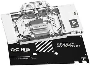 Barrow Copper GPU Water Cooling Block for Sapphire RX 9070XT Pure/Metal, Full Coverage GPU Waterblock with Metal Backplate for RX 9070XT Pulse, Graphics Card Liquid Cooling Water Cooler Barrow Copper GPU Water Cooling Block for Sapphire RX 9070XT Pure/Metal, Full Coverage GPU Waterblock with Metal Backplate for RX 9070XT Pulse, Graphics Card Liquid Cooling Water Cooler