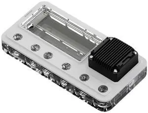 BARROW PC Water Cooling 240mm Distro Plate with 17W Integrated Pump, G1/4" Acrylic Waterway Board, ARGB 5V Lighting, Multi-Port Distribution Plate for PC Cooler System Case Builds, White BARROW PC Water Cooling 240mm Distro Plate with 17W Integrated Pump, G1/4" Acrylic Waterway Board, ARGB 5V Lighting, Multi-Port Distribution Plate for PC Cooler System Case Builds, White