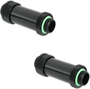 Barrow G1/4" Water Cooling Fittings, Male to Male Extension Fittings (41-69MM) for SLI, Adjustable Aqua Link Pipe, Metal Telescopic Connectors for Water Cooling Systems (Black,2Pcs) Barrow G1/4" Water Cooling Fittings, Male to Male Extension Fittings (41-69MM) for SLI, Adjustable Aqua Link Pipe, Metal Telescopic Connectors for Water Cooling Systems (Black,2Pcs)