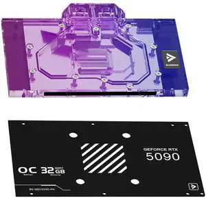 Barrow Full-Coverage GPU Water Cooling Block, Copper GPU Waterblock with Backplate for MSI RTX5090 Ventus 3X/Ventus 3X OC, Liquid Cooling Water Cooler for MSI RTX5090 Ventus Graphics Card Barrow Full-Coverage GPU Water Cooling Block, Copper GPU Waterblock with Backplate for MSI RTX5090 Ventus 3X/Ventus 3X OC, Liquid Cooling Water Cooler for MSI RTX5090 Ventus Graphics Card