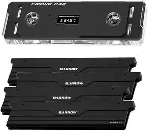 RAM Water Block with TFT Display, Two Channel and Four Channel Memory Water Cooling Block, Water Cooler Kit with Memory Heatsink for DDR5-RAM Module (Black,Include 4 Memory Heatsink) RAM Water Block with TFT Display, Two Channel and Four Channel Memory Water Cooling Block, Water Cooler Kit with Memory Heatsink for DDR5-RAM Module (Black,Include 4 Memory Heatsink)