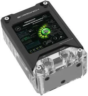 CPU Water Cooling Block with HDMI Display Screen, AIDA64 Temperature Monitoring Secondary Screen for AMD RYZEN AM5/AM4/AM3+/AM3/FM2, CPU Water Cooler Support Mohterboard Aura 5V 3Pin SYNC CPU Water Cooling Block with HDMI Display Screen, AIDA64 Temperature Monitoring Secondary Screen for AMD RYZEN AM5/AM4/AM3+/AM3/FM2, CPU Water Cooler Support Mohterboard Aura 5V 3Pin SYNC